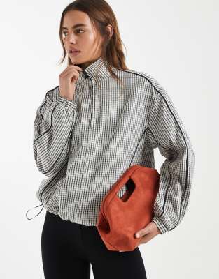 Asos Design Oversized Track Jacket In Gray