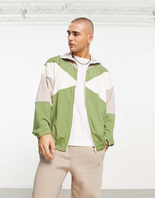 Color block track jacket shop