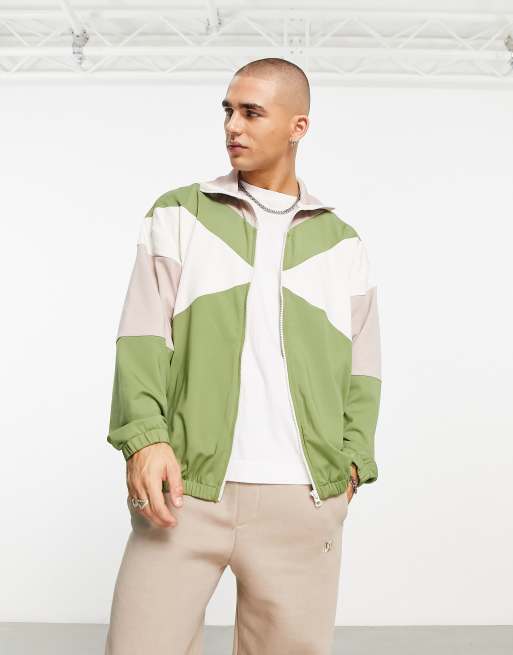 Color Block Track Jacket