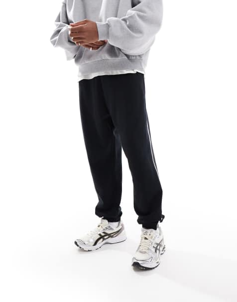 ASOS DESIGN Oversized Trackies In Black - view 1