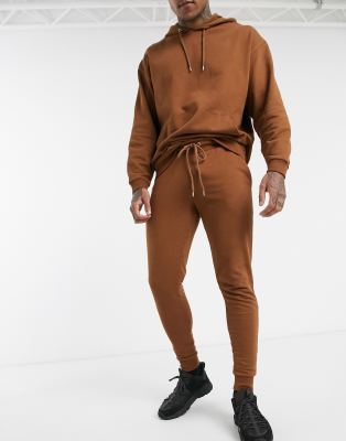 brown oversized tracksuit