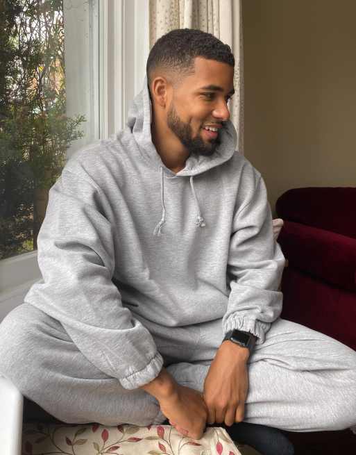 Oversized grey online tracksuit