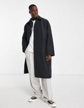 ASOS DESIGN extreme oversized trench coat in slate gray | ASOS