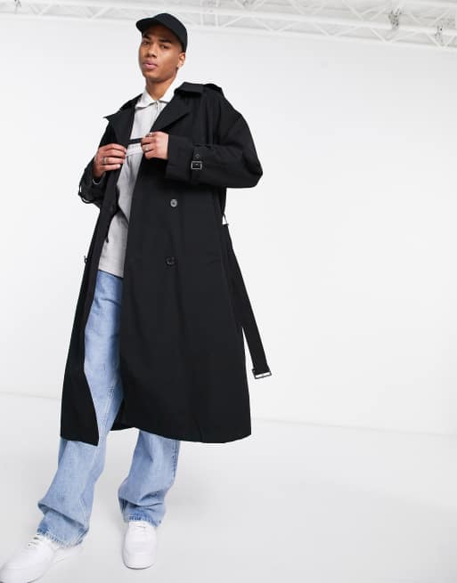 black trench coat asos