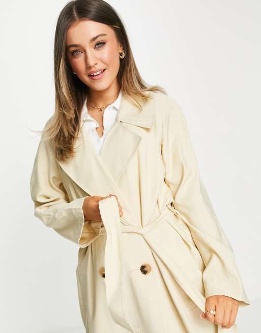 Oversized Detail Trench Coat - Luxury Beige