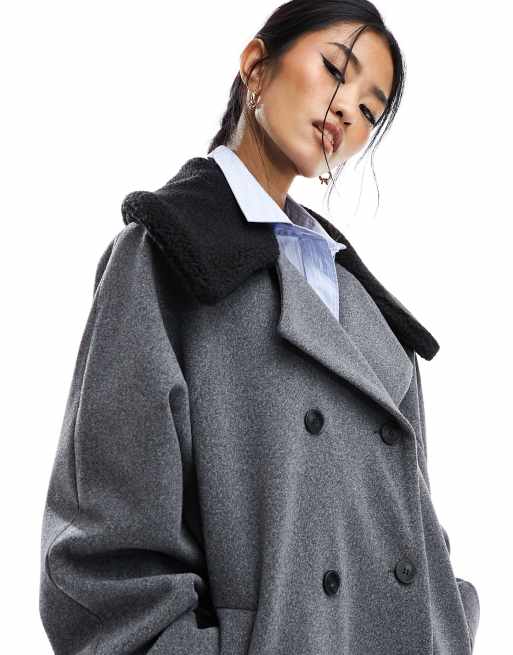 Borg on sale collar coat