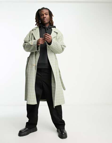 Mens mac trench clearance coat