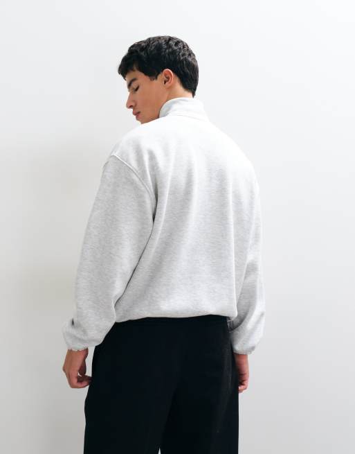 ASOS DESIGN oversized træningsjakke med broderi og indsnøret kant i ismeleret polycotton, 4 af 5