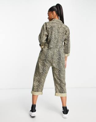 Leopard print jumpsuit asos clearance