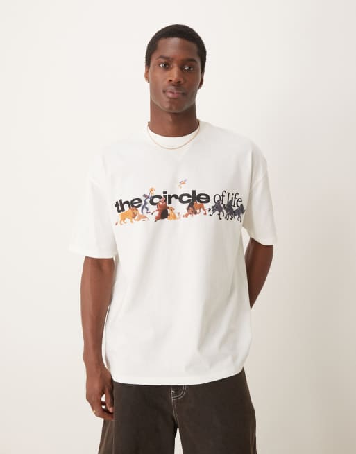 ASOS DESIGN - Oversized uniseks T-shirt met The Lion King-prints van Disney in stone, 2 van 4