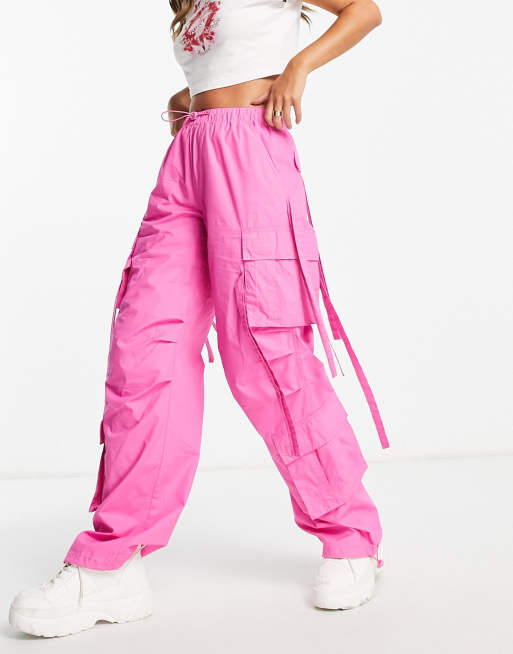 Pink utility sale pants