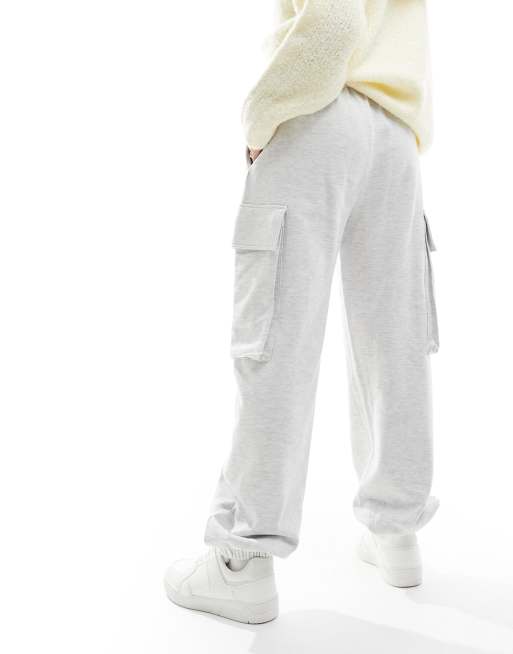 ASOS DESIGN oversized utility jogger in ice marl, 5 of 5