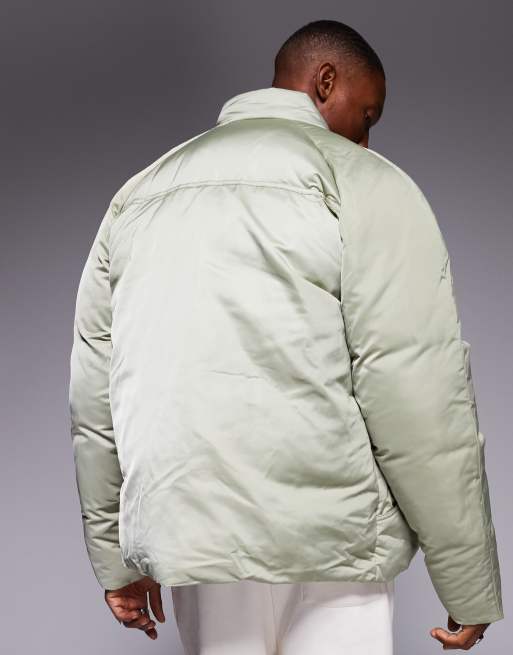 ASOS DESIGN oversized utility puffer jacket in khaki ASOS