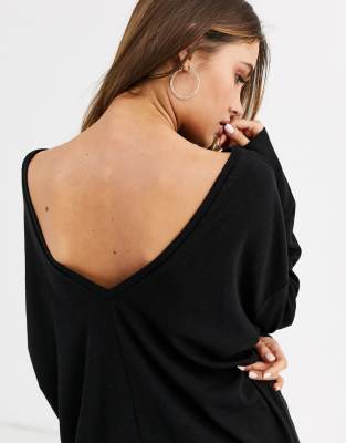 v neck batwing top