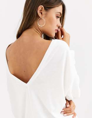 v neck batwing top