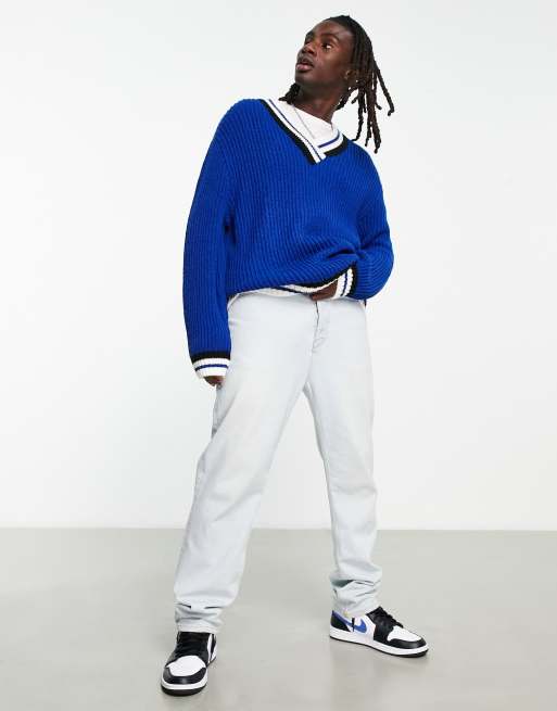 Asos blue outlet jumper