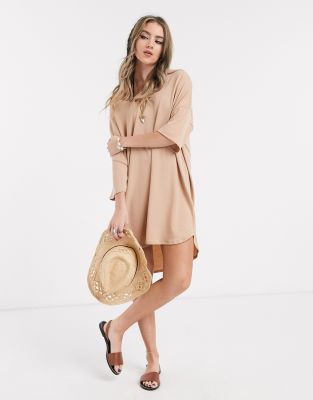 asos beige dress