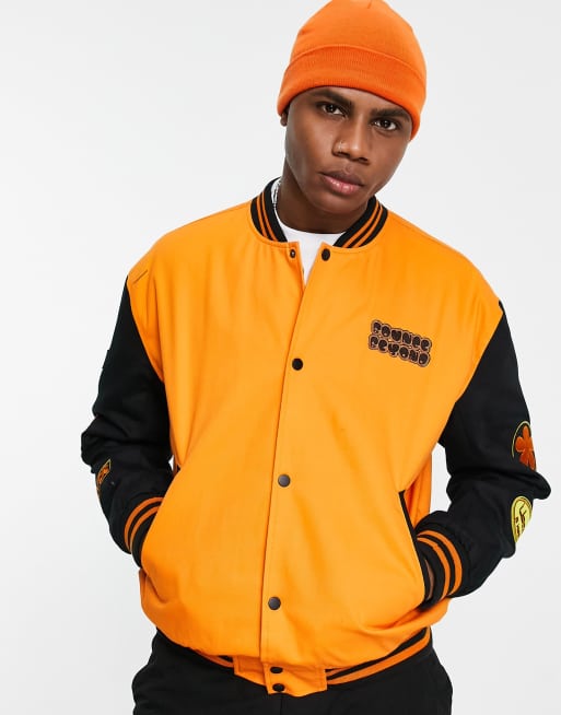 Varsity Bomber Jacket | JLT Luxury Orange / 2XL