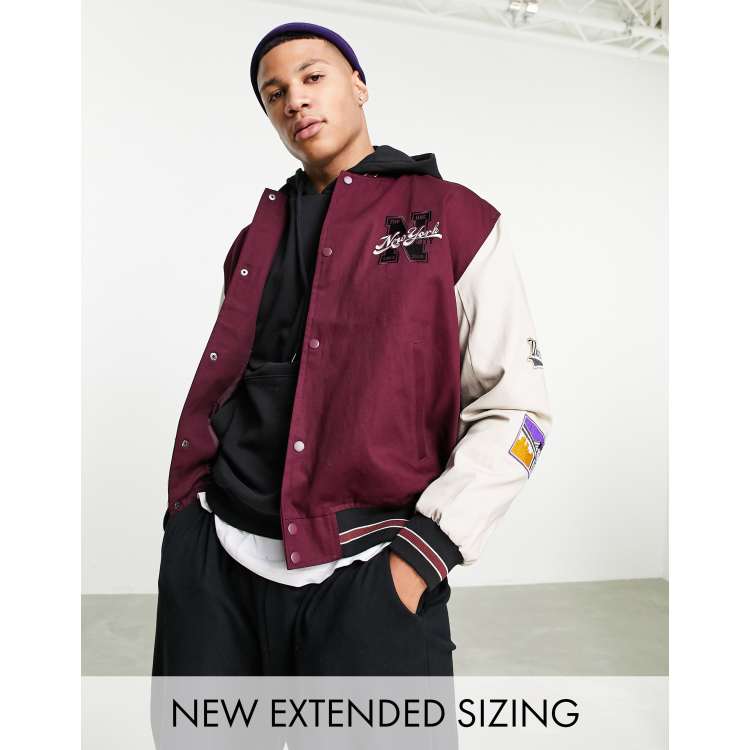 Varsity shop jacket asos