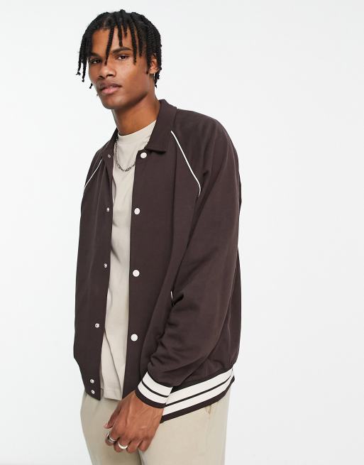 ASOS Varsity Jackets & Overshirts Plus Size Fashion for Men