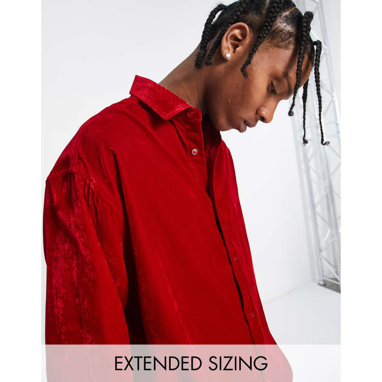 red velvet shirt