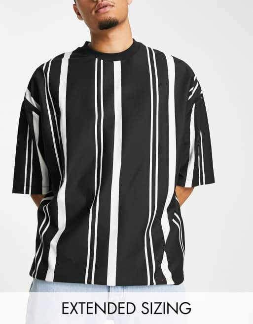 vertical striped t shirt