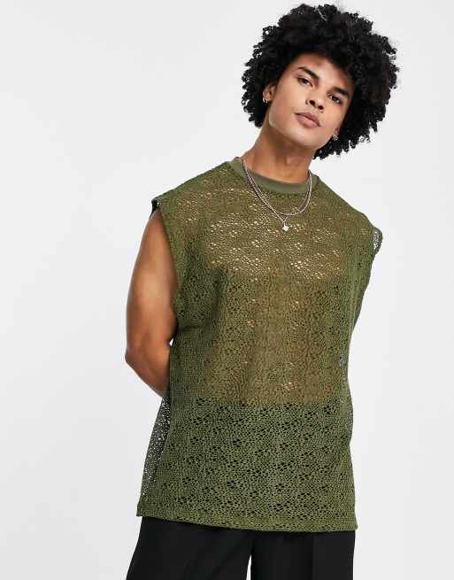 Lace store crochet vest