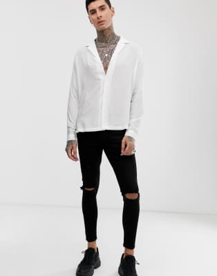 oversized viscose shirt