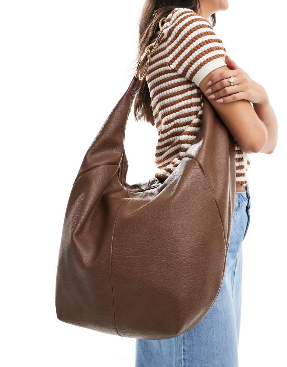 Oversized washed tote bag