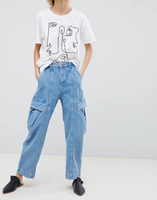 oversized wide leg jeans