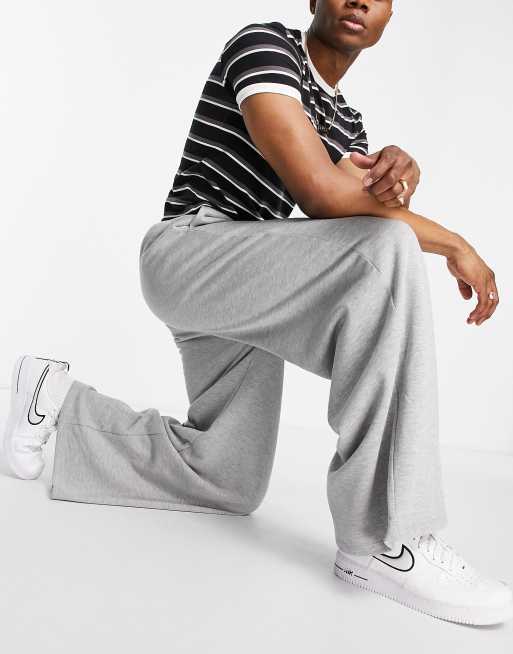 Nike wide leg sweatpants in gray, ASOS