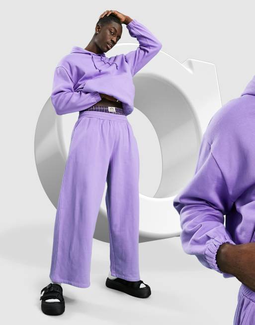 Lavender joggers set hot sale