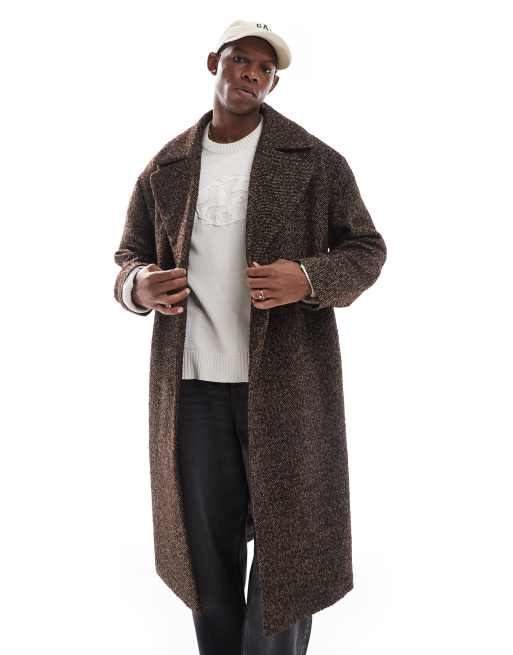 Brown Wool high quality Oversized Fit Coat