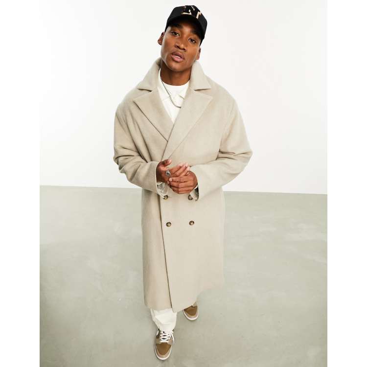 Oversized wool shop coat mens