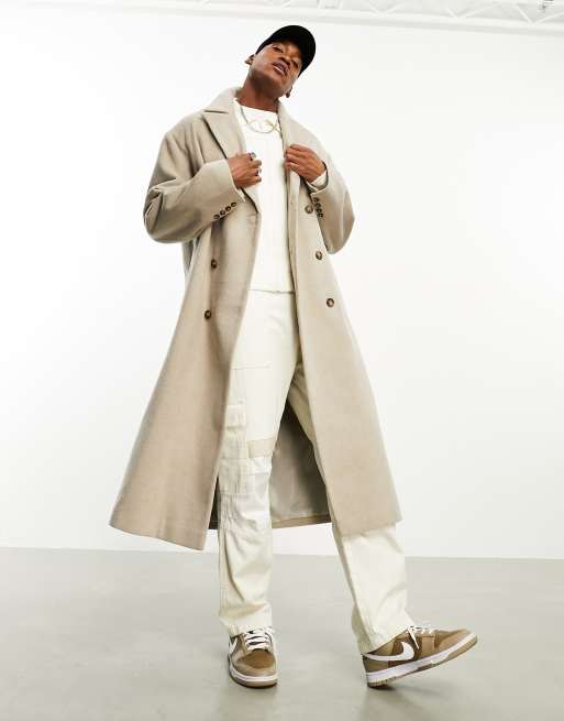 Asos design shop wool mix overcoat