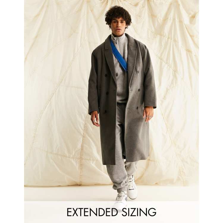 Asos mens grey clearance coat