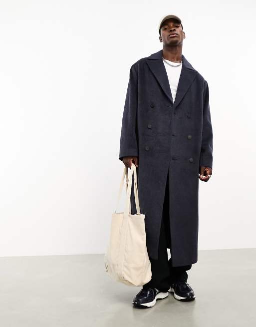 Asos design 2024 wool mix overcoat