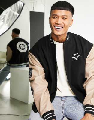 Varsity Leather Blouson - Men - Ready-to-Wear