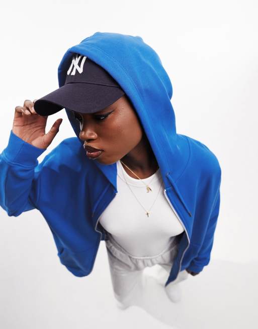 Cobalt blue shop zip up hoodie