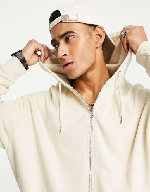 Asos beige online hoodie