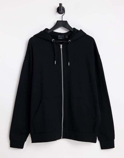 Black zip up outlet hoodie near me