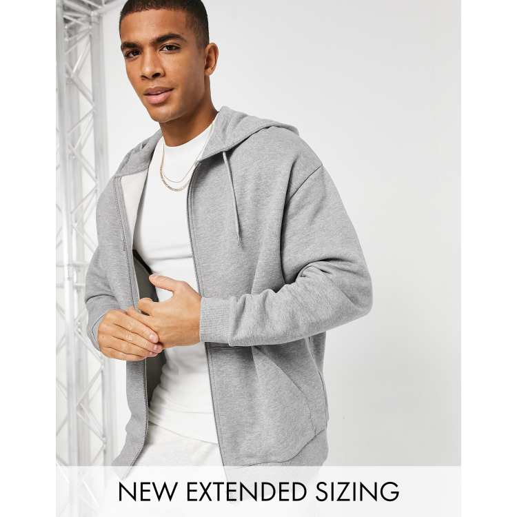 Asos zip shop up hoodie