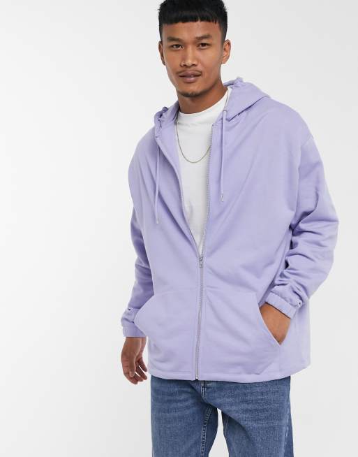 Light purple zip up jacket new arrivals