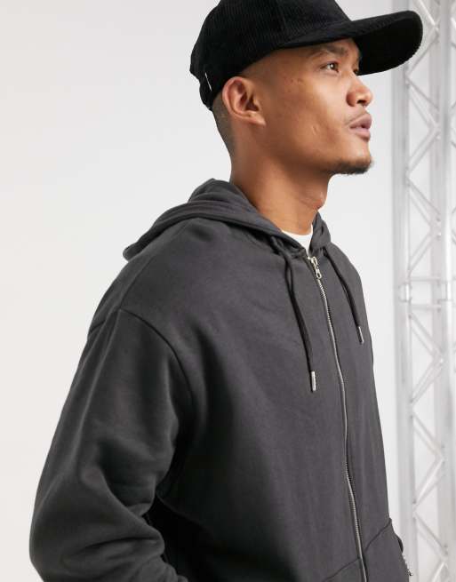 Asos Brand Oversized Zip Up Hoodie, $36, Asos