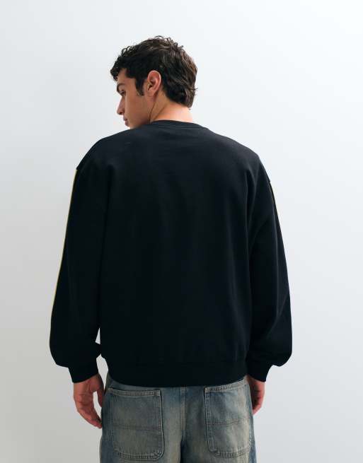 ASOS DESIGN oversize’owa bluza z Guinness w czerni, 5 z 5