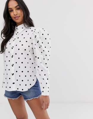 puff sleeve top asos