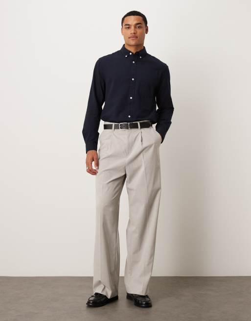 ASOS DESIGN – Oxford-Hemd in Marineblau mit regulärer Passform, 2 von 5