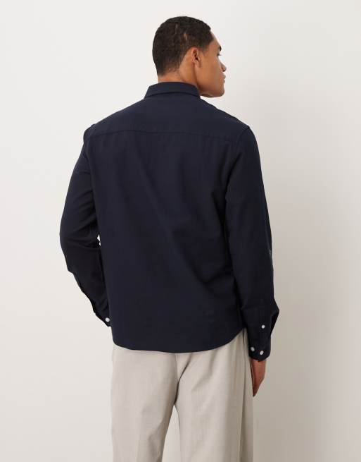 ASOS DESIGN – Oxford-Hemd in Marineblau mit regulärer Passform, 3 von 5