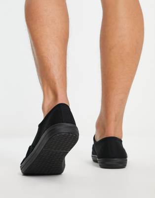asos black plimsolls