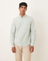 COLLUSION Unisex long sleeve shirt in white